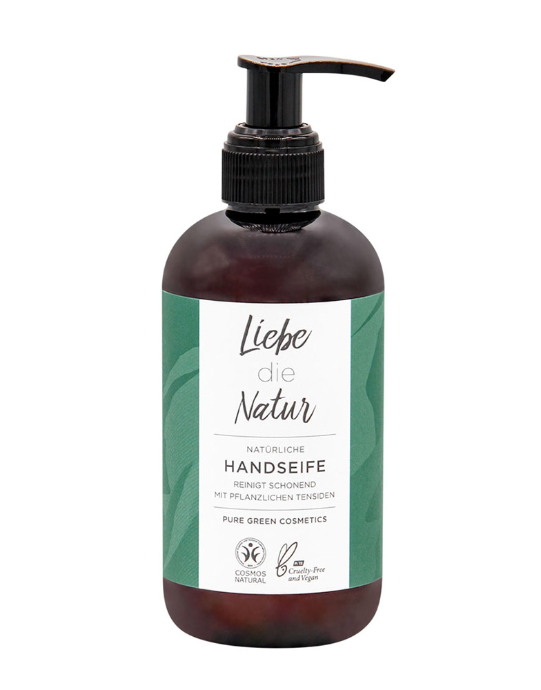 Natürliche Handseife mit pflanzlichen Tensiden (250 ml)