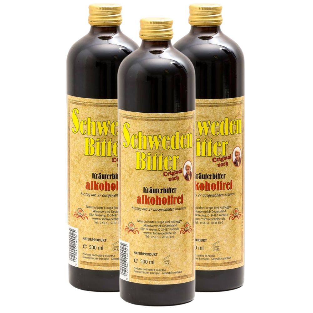 Schwedenbitter alkoholfrei 3x 500ml MT Naturprodukte